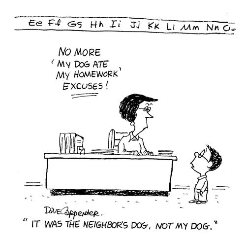 Homework eating dogs