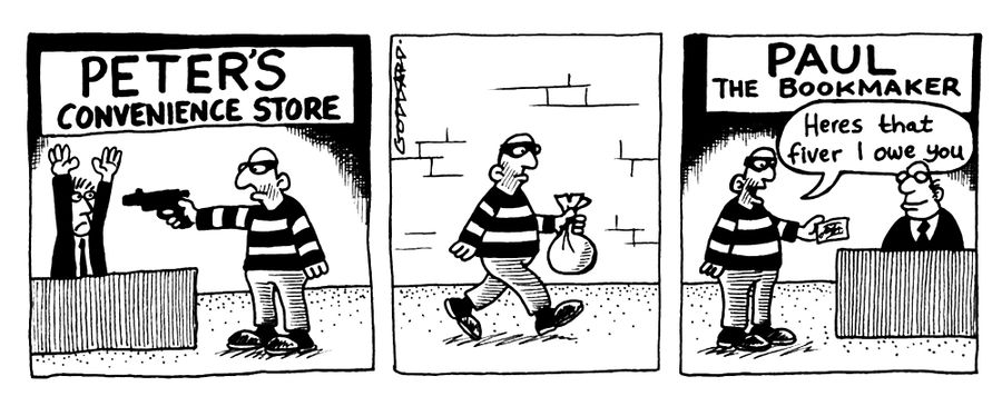 Robbing Peter to pay Paul.