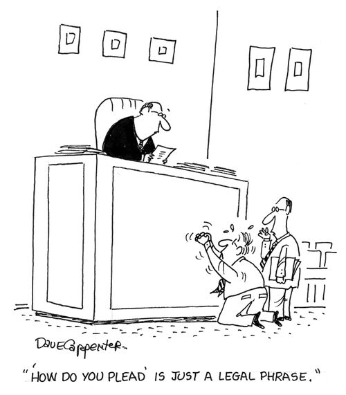 ''How do you plead' is just a legal term.'