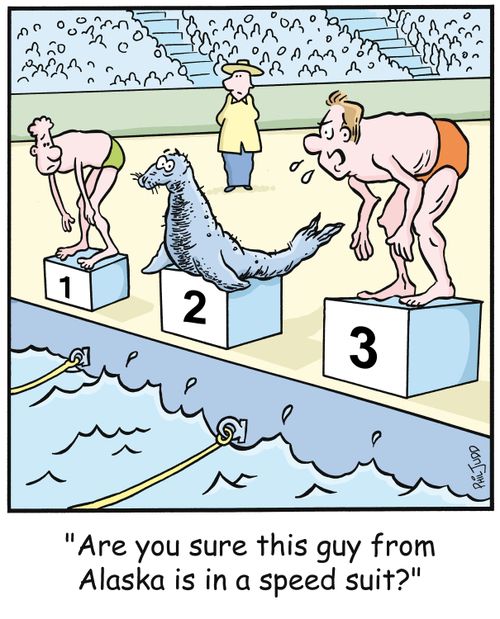 'Are you sure this guy from Alaska is in a speed suit'