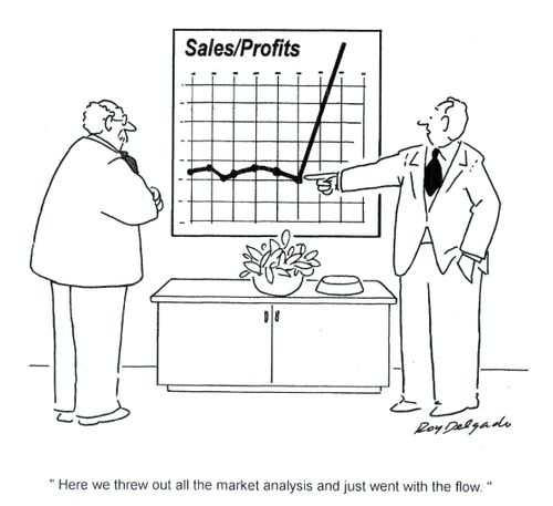 'Here we threw out all the market analysis and just went with the flow.'
