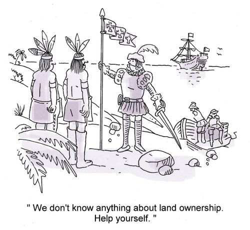 'We don't know anything about land ownership. Help yourself.'