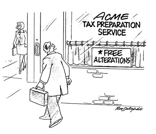 Tax Preparation Service - Free alterations.
