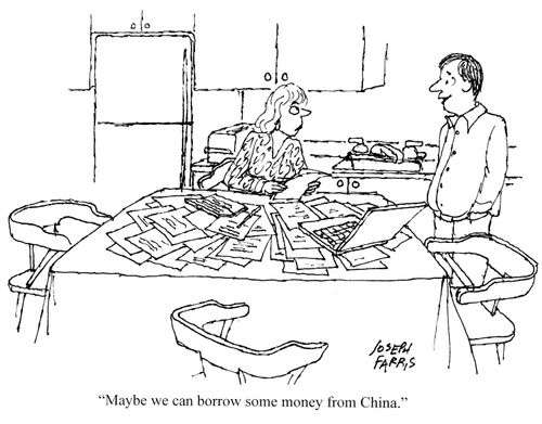 'Maybe we can borrow some money from China.'