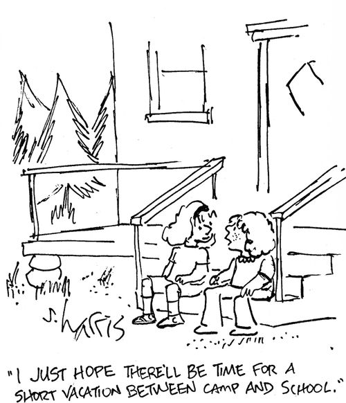 'I just hope there'll be time for a short vacation between camp and school.'