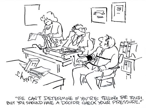 'We can't determine if you're telling the truth, but you should have your doctor check your pressure.'