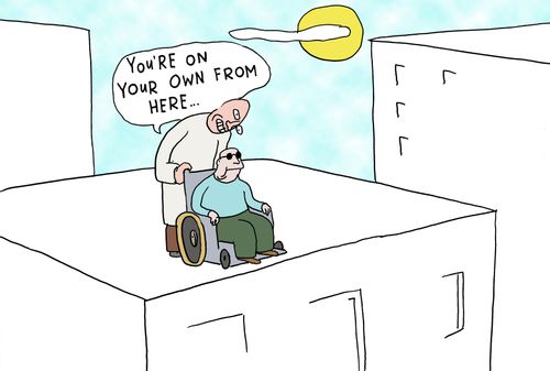 'You're on your own from here...'