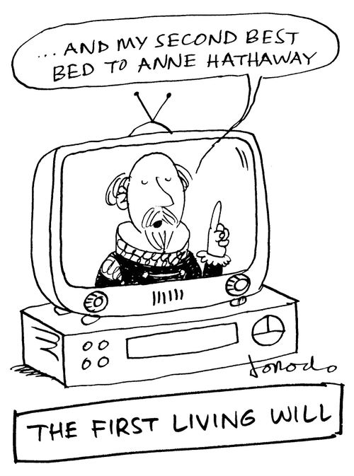 William Shakespeare makes the first living will