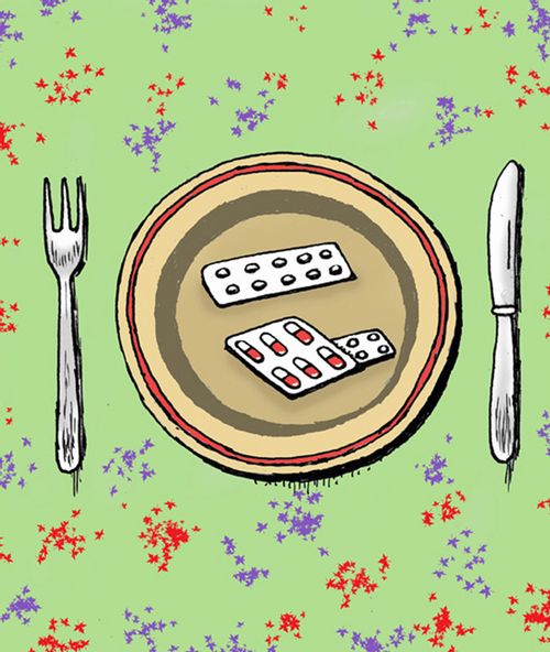 A meal of pills.