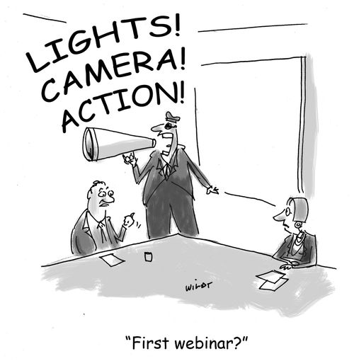 'First webinar?'