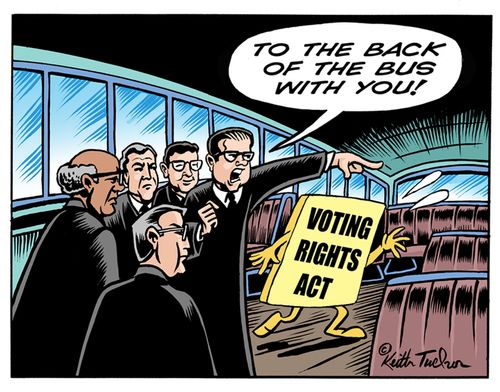 'To the back of the bus with you.'