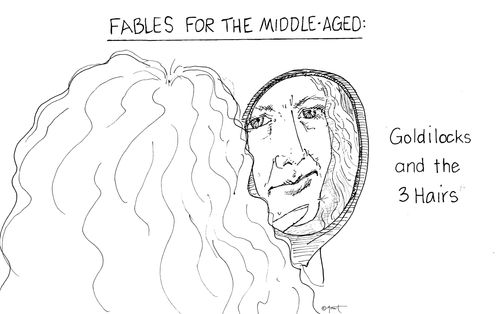 Fables for the Middle-Aged: Goldilocks and the 3 Hairs.
