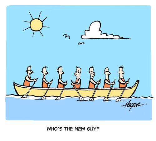 'Who's the new guy?'