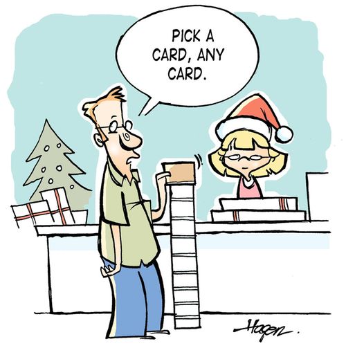 'Pick a card, any card.'