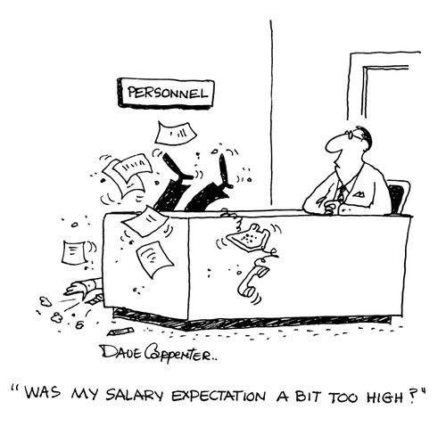 'Was my salary expectation a bit too high?'