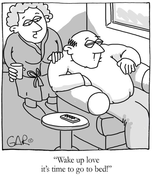 Wake up love it's time to go to bed!
