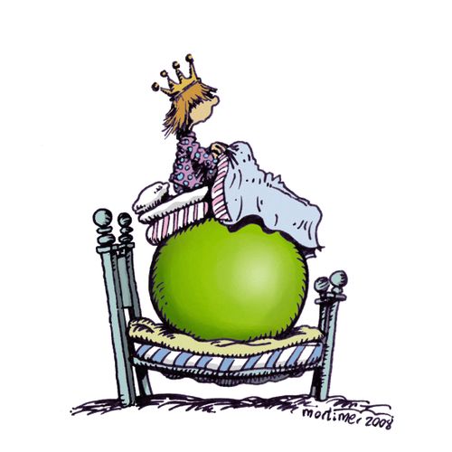 The princess and the pea.