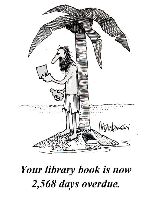 Your library book is overdue.