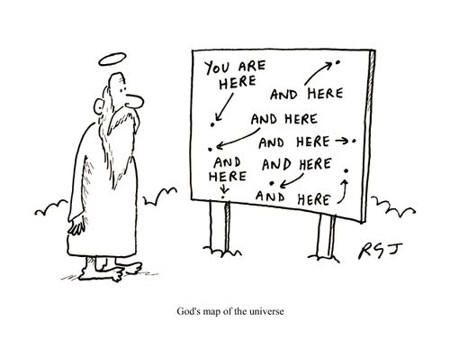 God's map of the universe
