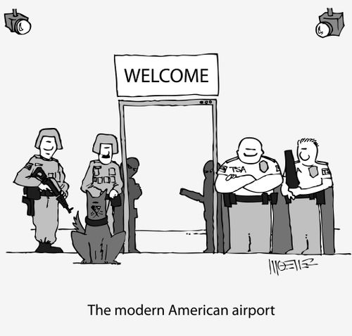 The modern American airport