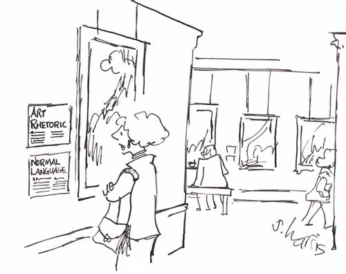 'Art rhetoric' - 'Normal language'