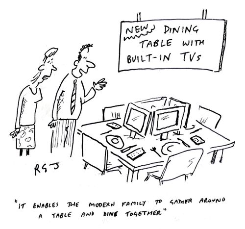 'it enables the modern family to gather around a table and dine together.'