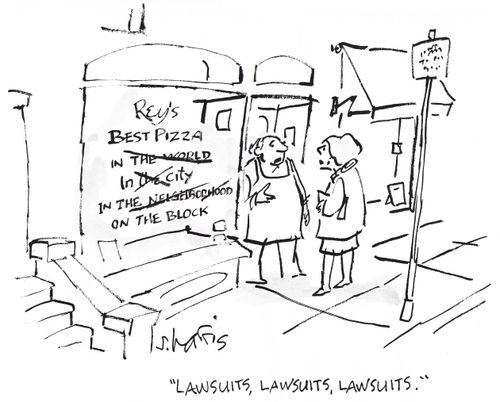 'Lawsuits, lawsuits, lawsuits...'