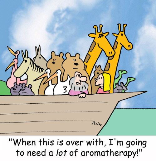 'When this is over with, I'm going to need a LOT of aromatherapy!'