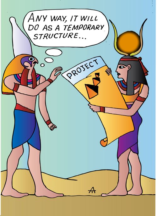 'Anyway it will do as a temporary structure.'