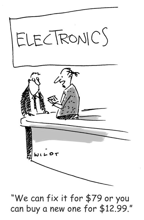 'We can fix it for $79 or you can buy a new one for $12.99.'