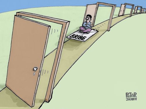 Bribing opens doors.
