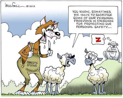 'You know, sometimes we have to sacrifice some of our personal freedoms...'