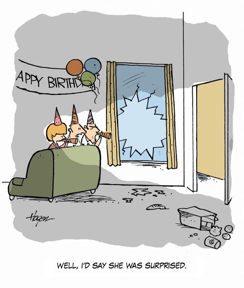 'Well, I'd say she was surprised.'