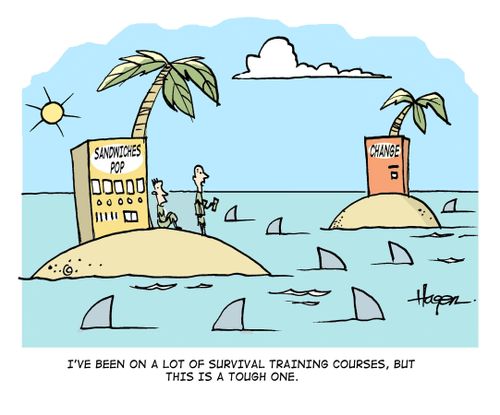 'I've been on a lot of survival training courses, but this is a tough one.'