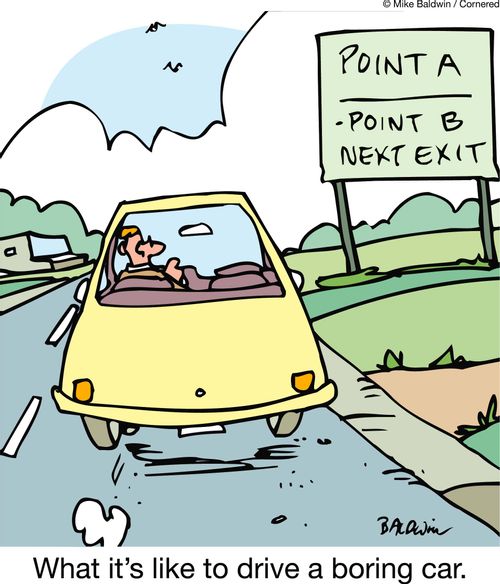 What it's like to drive a boring car.