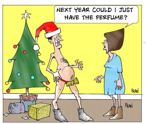 'Next year could I just have the perfume?'