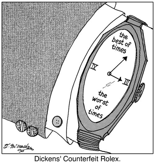 Dickens' Counterfeit Rolex.