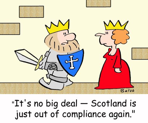 'It's no big deal - Scotland is just out of compliance again.'