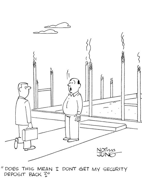 'Does this mean I don't get my security deposit back?'
