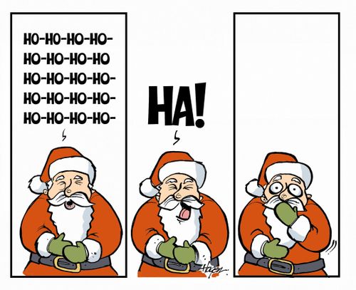 Santa Laughing.