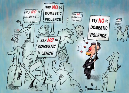 Protest Against Domestic Violence.