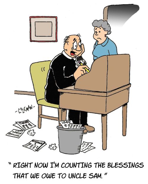 'Right now I'm counting the blessings that we owe to Uncle Sam.'