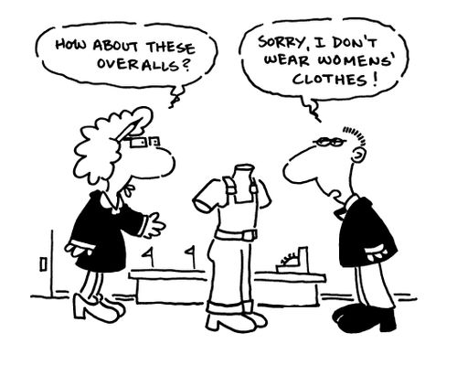 'How about these overalls?'