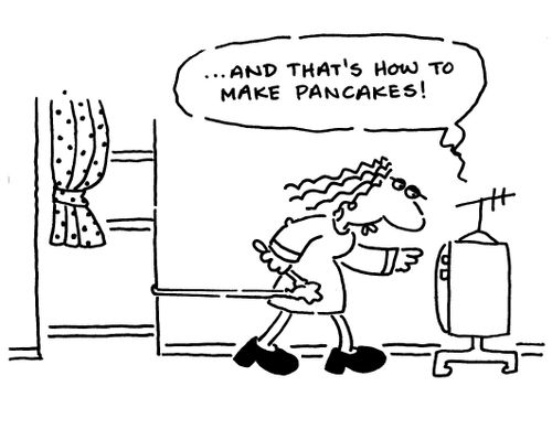 'And that's how to make pancakes.'