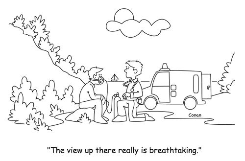 "The view up there really is breathtaking."