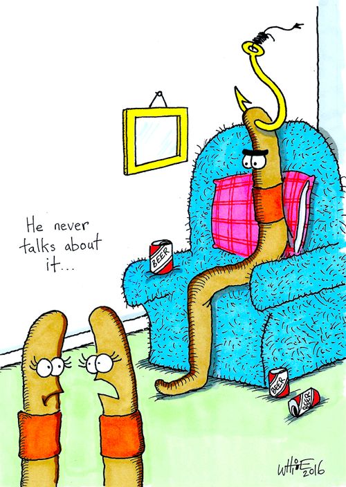 "He never talks about it...