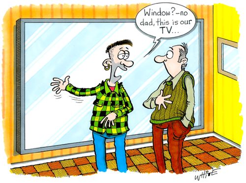 "Window? - no dad, this is our TV..."