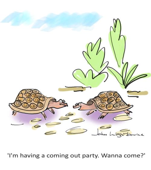 "I'm having a coming out party. Wanna come?"