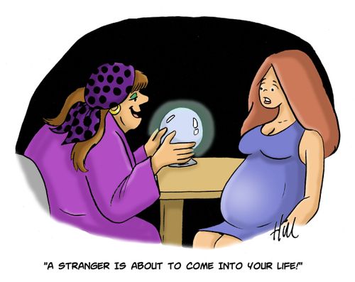 "A stranger is about to come into your life!"