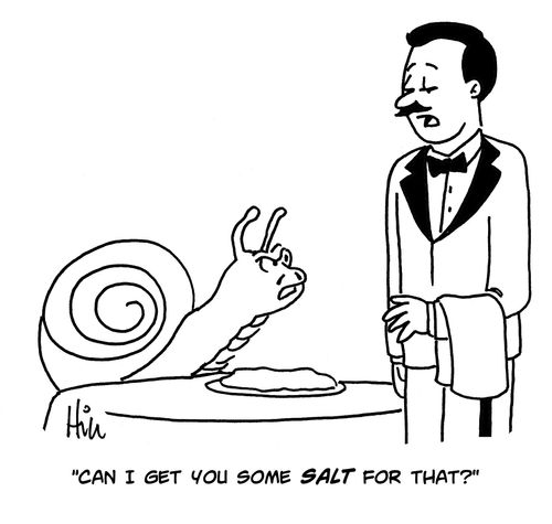 "Can I get you some salt for that?"